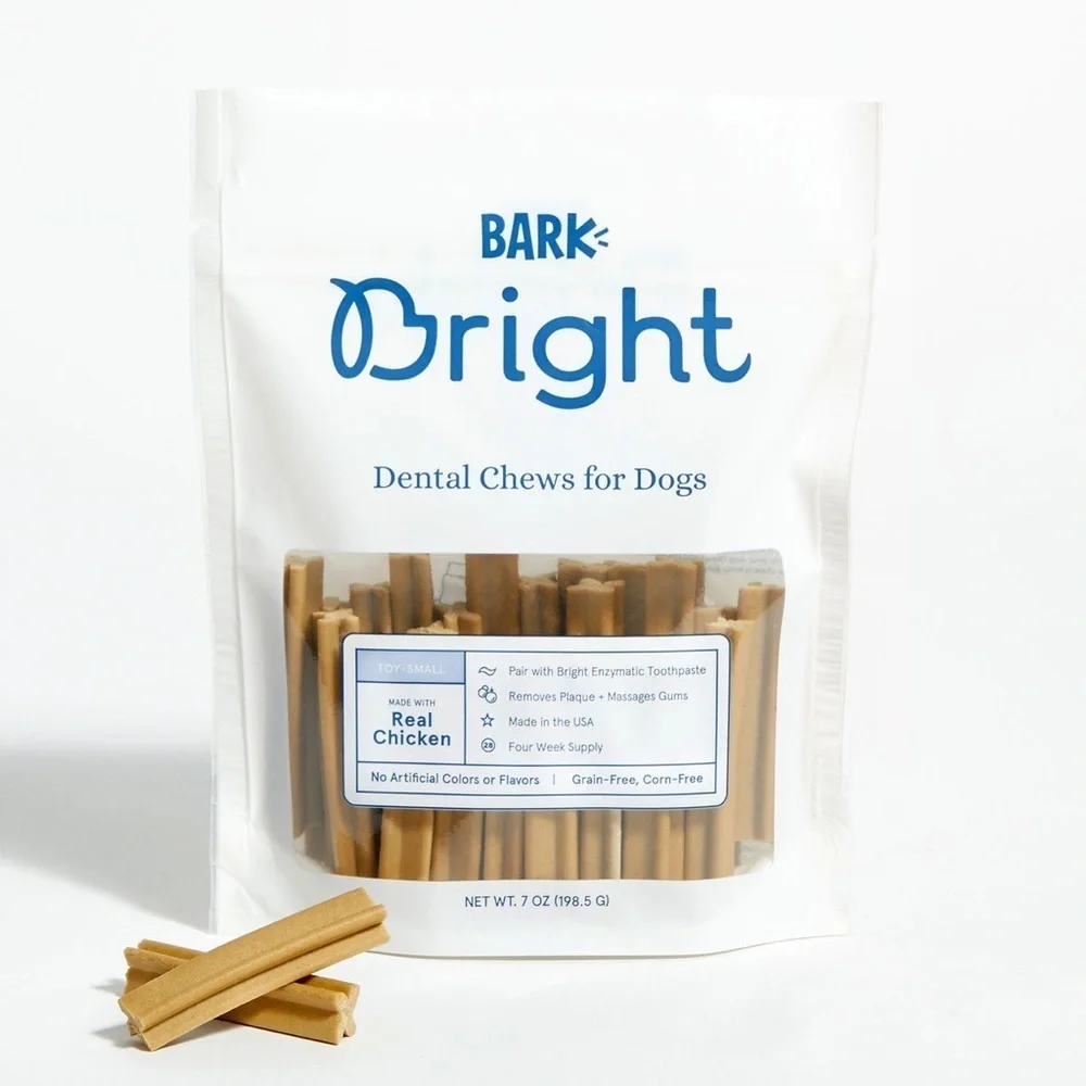 3 bags Dog dental chew Bark Bright Dental sticks large dogs teeth dental care